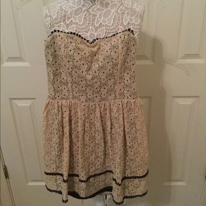 Sequin Hearts strapless dress